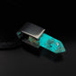Orgonite orgone pendant necklace. High vibration crystals, 925 silver, Reiki, Magic amulet charm, glow in the dark