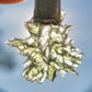 Rare Spikey Besednice Moldavite Pendant with 925 Silver - High Vibrations, Programmed & Activated Amulet