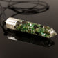 Orgonite orgone pendant, necklace - Natural Emerald. Powerful Magic Alchemy, Magic amulet charm, talisman, 925 silver