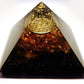 Orgonite Orgone Pyramid - Baltic Amber, wealth, flower of life, EMF protection, healing, shungite, tourmaline, quartz