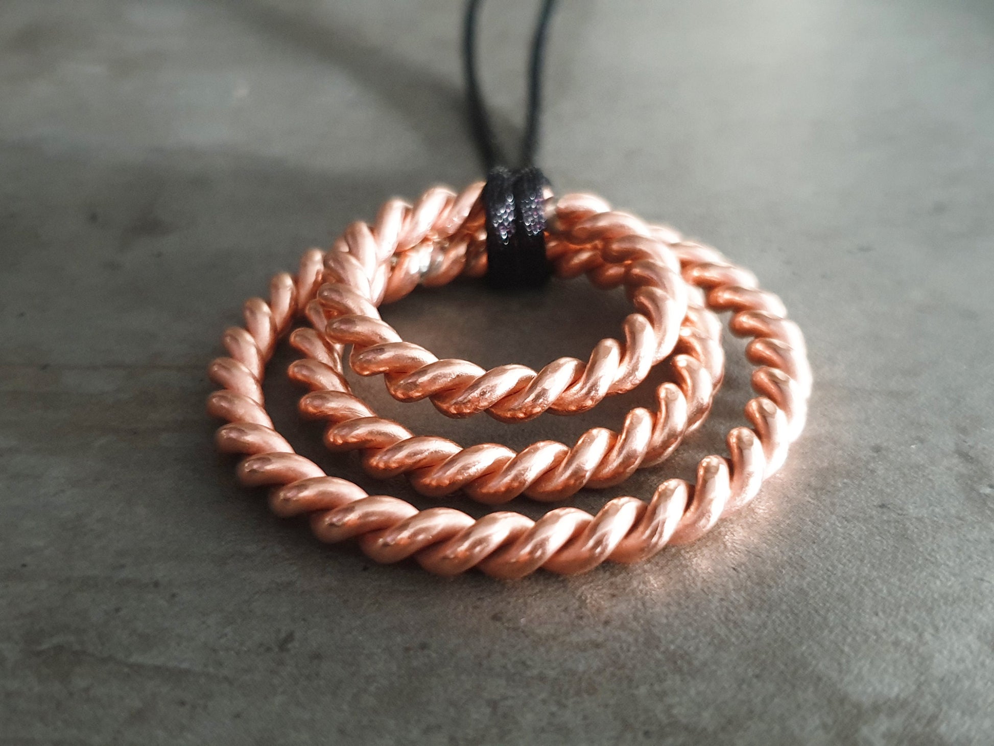 Lost Cubit 177mhz frequency copper Tensor ring - pendant, amulet, 1/8 Cubits