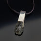 Moldavite and Herkimer Pendant, 925 silver, genuine crystals, VERY high vibrations, programmed, activated amulet