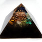 Orgonite orgone Pyramid with vortex coil, 7 chakra healing, rainbow, money and wealth attraction magnet, protection