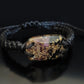 Orgonite orgone bracelet, Black Tourmaline, amethyst, brass, 24k gold, 5G, EMF protection