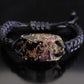 Orgonite orgone bracelet, Black Tourmaline, amethyst, brass, 24k gold, 5G, EMF protection
