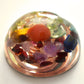 Pocket orgonite orgone hemisphere dome - 7 chakra, rainbow, programmed and activated amulet charm