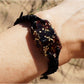 Orgonite bracelet, Garnet and 24k gold orgone, programmed, enchanted and activated amulet for your wishes